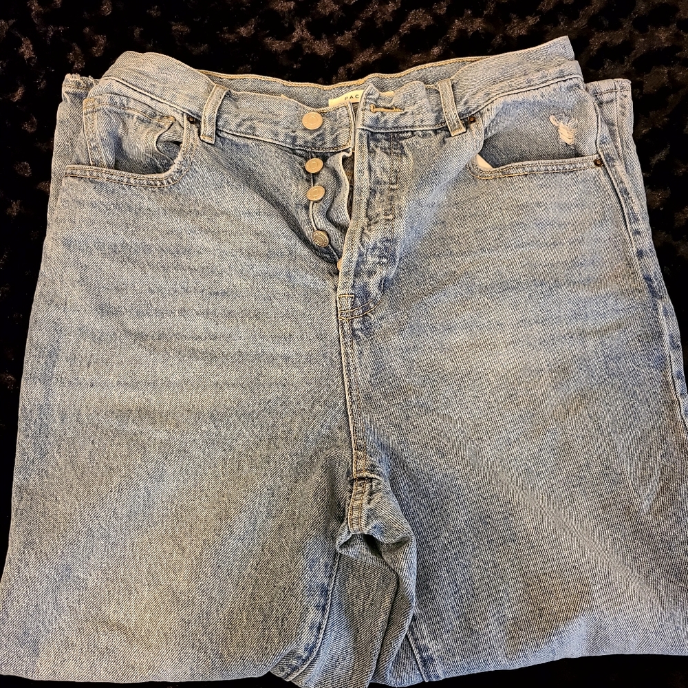 PACSUN Women's Blue Jeans, Straight Leg,  High Rise, Size 30